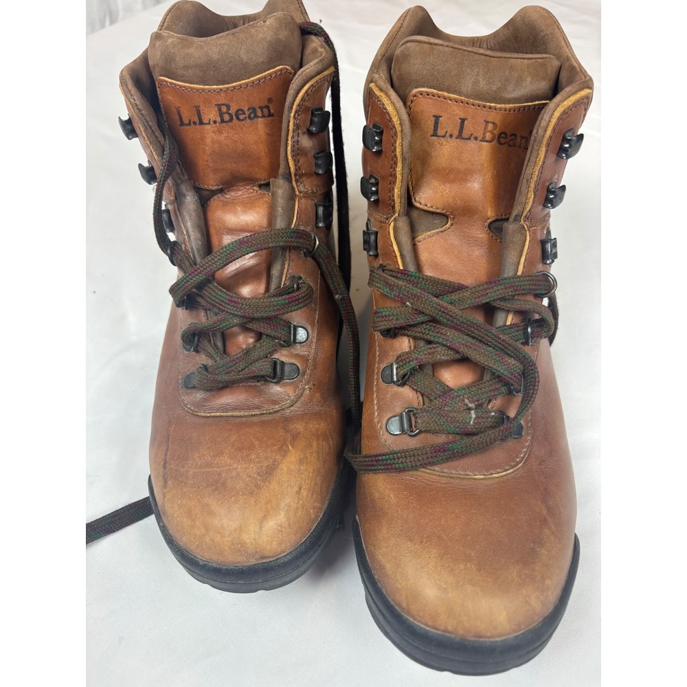 LL Bean Cresta Leather Hiking Boots Brown Womens Size 9.5 M OT902 Romania